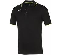 Men Mizuno Polo Negro/Amarillo Fluo Hombre Talla S