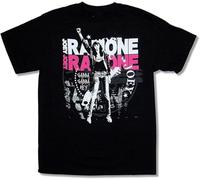 Men Oneck T Shirt Fashion Bravado Adult Joey Ramone Fist Black Short Sleeve T Shirt Size 3XL