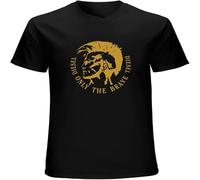 Men' Only T Shirt Customized Short Sleeve O-Neck Letters Anti-Wrinkle Funny Style Vintage Black M