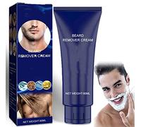 Men Per_manent - Crema depilatoria para barba para hombre, crema de depilación permanente, crema depilatoria natural suave sin pa_inless - Apto para cara, piernas, brazos (talla única, 1