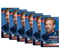 Men Perfect Gel de tinte antigris 30 rubio medio (6 x 80 ml), tinte para el cabello para hombres que oculta el pelo gris, tinte antigris para un resultado de aspecto natural