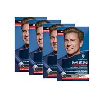 Men Perfect Gel de tinte antigris 40 rubio oscuro (4 x 80 ml), tinte para el cabello de los hombres que difuminan las canas, tinte antigris para un resultado de aspecto natural