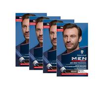 Men Perfect Gel de tinte antigris 70 marrón oscuro (4 x 80 ml), tinte para el cabello de los hombres que difuminan las canas, tinte antigris para un resultado de aspecto natural