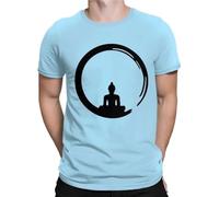 Men Philosophy Tshirt Enso Zen Circle of Enlightenment,Buddha Buddhism Pure Cotton O Neck Tees Harajuku Adult Shirt