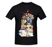 Men-Princess-Mononoke-Animated-Epic-Fantasy-Film-Black-T-Shirt-Takusan-No-Tomodachi-Pure-Cotton-Tees.
