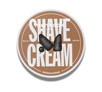 Men Rock Crema de Afeitar con Sándalo - Afeitado Húmedo de Lujo, Hidratante, Vegana, Aroma de Sándalo y Pimienta Negra, 100 ml
