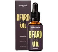 Men Rock Original Beard Oil with Natural Ingredients, Promotes Beard Growth Whilst Moisturising and Hydrating Skin, Enriched with Rosemary, Cedarwood and Grapefruit 30 ml