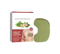 Men’s Chest Fat Burner Patches - 12 Sheets Muscle Toning Pads | Firming Body Shaping Patches for Chest, Abdomen, Upper Body | Male Workout Slimming Fitness, Cellulite Reduction, Post-Exercise Recovery