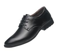 Men’s Classic Lace Up Leather Oxford Shoes Cap Toe Non Slip Formal Party Business Dress Footwear for Work(38 EU)