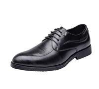 Men’s Classic Wingtip Oxford Shoes Lace Up Leather Low Top Formal Business Dress Shoes(42 EU)