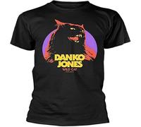 Men ' s Danko Jones ' Wild Cat ' - New tee Round Neck Unisex Tops Men's 100% Cotton Short-Sleeve T-Shirts M