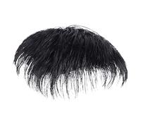 Men’s Hair Topper Wig, Natural Black Short Hair Extension for Crown Coverage, Top of Head Replacement System for Male Daily Wear, Thin Hair Concealment Solution