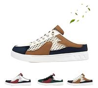 Men’s Mules and Slip ons, Breathable Lightweight Slip-On Shoes with Anti-Slip Sole for Comfortable Spring Summer Walking (Khaki,39 1/3)