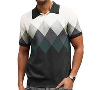 Men Shirt Men Short Sleeve Men Personality Trend Leisure Shirts Men Short Sleeve Men Casual T-Shirt Classic Fashion Men Sports Shirt Men T-Shirt J-Black4 M