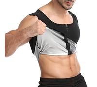 Men Sweat Suit Polymer Vest Body Shaper Pullover Waist Trainer Shirt Slimming Tank Top Compression Shapewear