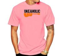 Men T Shirt Fashion Popular Style T-Shirt Ukeaholic Ukulele Music Instrument Love Cotton T Shirts Cute