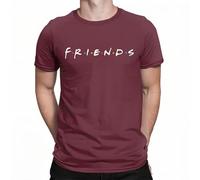 Men T-Shirt Friends TV Show F.R.I.E.N.D.S Awesome 100% Cotton tee Shirt Short Sleeve T Shirts O Neck Tops Gift