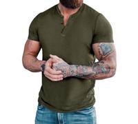 Men T-Shirt Summer Thin Comfortable Men Short Sleeve The New All-Match Youth Men Polo Shirt Solid Color Slim Fit Lapels Busines Men Casual T-Shirt U-Army Green3 XL