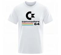 Men T-Shirts Commodore 64 Print T Shirt C64 SID Amiga Retro Cool Design Street Short Sleeve Top tee Cotton Clothing