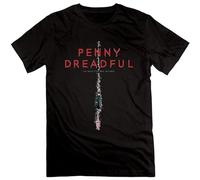 Men T Shirts Penny Dreadful Season 2 Posters Crew-Neck Black Funny Personalised t Shirt UK Novelty Personalised t Shirt UK Women T-Shirt Black XL