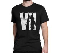 Men Tshirt Final Fantasy Squall 100 Cotton Percent FF7 Video Game Strife Shinra Chocobo T Shirt Camisas Hombre