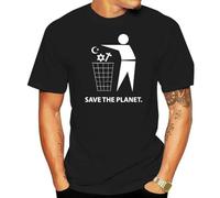 Men Tshirt Save The Planet T-Shirt Black M