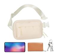 Men Waist Bag, Multifunctional Waist Pouch, Running Fanny Pack, Workout Waist Pack, Running Belt Zipper Pockets, Easy To Use, Portable for Workout, Running Gear Accessories