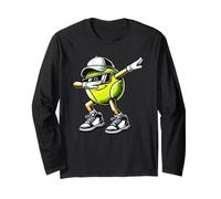 Men Women and Kids Funny Dabbing Tennis Ball Sports Lover Manga Larga
