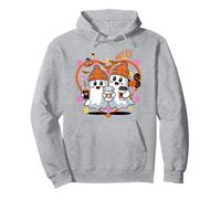 Men Women Autumn Spooky Halloween Cute Ghost Drinking Coffee Sudadera con Capucha