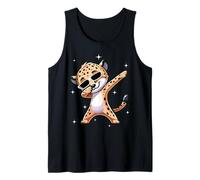 Men Women Kids Cool Cheetah Dabbing Animals Wildlife Parties Camiseta sin Mangas