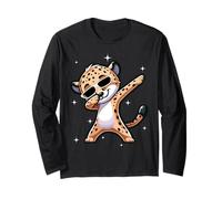 Men Women Kids Cool Cheetah Dabbing Animals Wildlife Parties Manga Larga