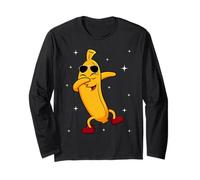 Men Women Kids Cool Yellow Banana Dabbing Fruit Parties Manga Larga