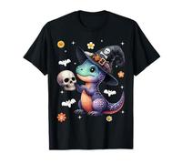 Men Women Kids Dinosaur Spooky Halloween Trendy Groovy Retro Camiseta