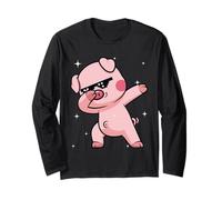Men Women Kids Funny Pig Dabbing Animals Wildlife Parties Manga Larga