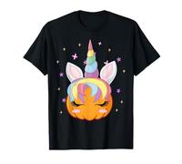 Men Women Kids Groovy Pumpkin Unicorn Boo Spooky Halloween Camiseta