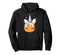 Men Women Kids Groovy Pumpkin Unicorn Boo Spooky Halloween Sudadera con Capucha