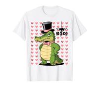 Men Women Kids Groovy Retro Funny Alligator Spooky Halloween Camiseta