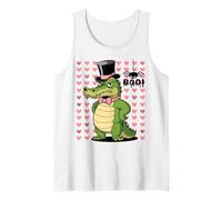 Men Women Kids Groovy Retro Funny Alligator Spooky Halloween Camiseta sin Mangas