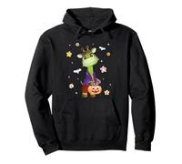 Men Women Kids Groovy Retro Pumpkin Giraffe Spooky Halloween Sudadera con Capucha