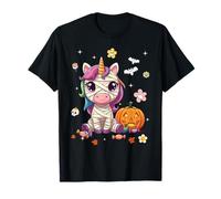 Men Women Kids Groovy Retro Pumpkin Unicorn Spooky Halloween Camiseta