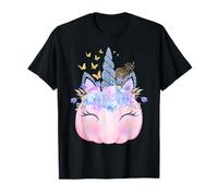 Men Women Kids Pink Pumpkin Unicorn Boo Spooky Halloween Camiseta