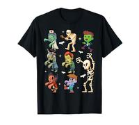 Men Women Kids Skeleton Zombies Funny Boo Spooky Halloween Camiseta