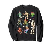Men Women Kids Skeleton Zombies Funny Boo Spooky Halloween Sudadera