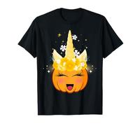 Men Women Kids Spooky Halloween Groovy Pumpkin Unicorn Boo Camiseta