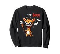 Men Women Kids Trendy Funny Giraffe Boo Spooky Halloween Sudadera