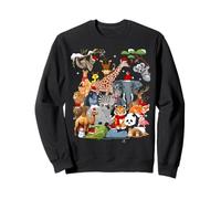 Men Women Kids Wildlife Zoo Day Christmas Party 22 Animals Sudadera