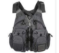 Men Women Swim Vest High Buoyancy Portable Lightweight Neoprene Design with Adjustable Fit for Swimming Kayaking Paddleboarding Water Sports Lake River Use(Grey)