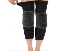 Men Women Thick Wool Leg Warmers Winter Warm Cashmere Lining Rheumatic Arthritis-MXBC