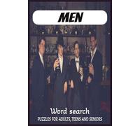 Men Word Search Puzzle Book: Word Searches with Easy to Read Print | 6x9 inches, 110 pages | 50+ puzzles ... Gift for Vacations, Holidays and Free Times