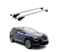 Menabo Barras de Techo Base Compatibles con Renault Koleos mk2 2017-2025 Aluminio 75kg Plata 2tlg Geschlossene Barra Compatible con Portabicicletas, Dachboxen, Portaesquís con Llave